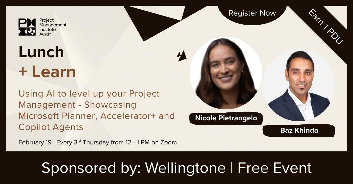 Lunch n Learn (Virtual) - Using AI to level up your Project Management ...